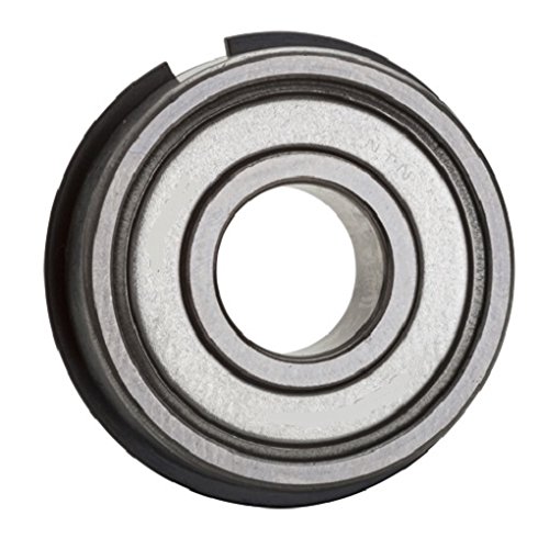 NTN Bearing 6005ZZNR Single Row Deep Groove Radial Ball Bearing with Snap Ring, Normal Clearance, Steel Cage, 25 mm Bore ID, 47 mm OD, 12 mm Width, Double Shielded