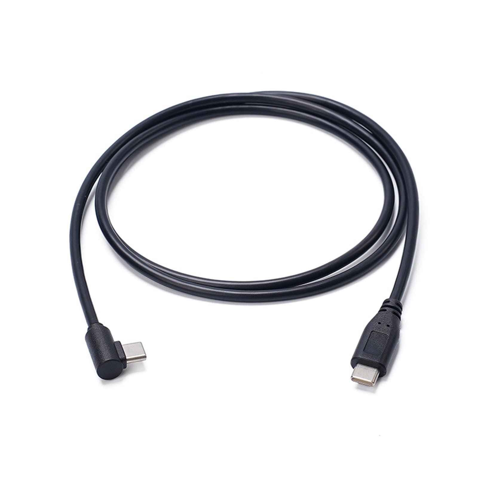 Fentency 60W USB C To USB Angled Fast Charging Cable Cord For Smartphone Tablet Gaming Devices With 480Mbps Data Transfer