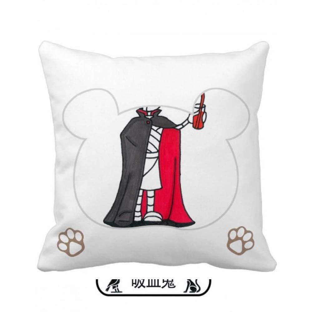 Housse de coussin motif Mummy Egypte imprimé rectoverso taie carre