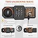 6.2 Cuft Large Fireproof Safe Box, Home Safes Water and Fireproof, Digital Fire Safe with Combination Lock, Spare Keys, Smart Alert and Mute Mode, Steel Safes for Home Ammo Money Valuables