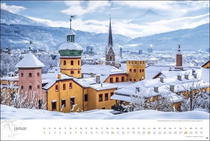 Österreich Globetrotter Kalender 2024. Die Alpenrepublik von ihren schönsten Seiten in einem großen Fotokalender. Ein Wandkalender 2024 im Großformat ... klaren Seen (Heye Globetrotter Reisekalender) - Image 3