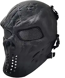 Máscara de Airsoft para o rosto inteiro, para baile de máscaras, cosplay de Halloween, adereços de filmes e outras atividades ao ar livre