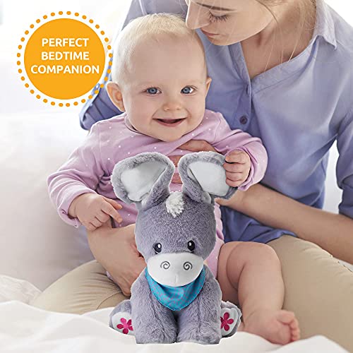 Kiddolab Cute Stuffed Animal Peek-A-Boo Donkey - Baby Toys For 6 To 12 & 18 Months Old Toddlers - Soft Plush Toy With Moving Ears - Baby Stuffed Animals For Infants W/Songs, Nursery Tunes & Lullabies #TOP2