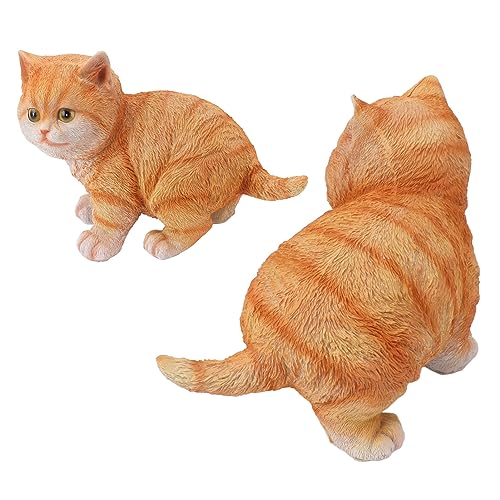 Statue de Jardin Chat en Résine Haute Qualité Résistante aux Intempéries - 3
