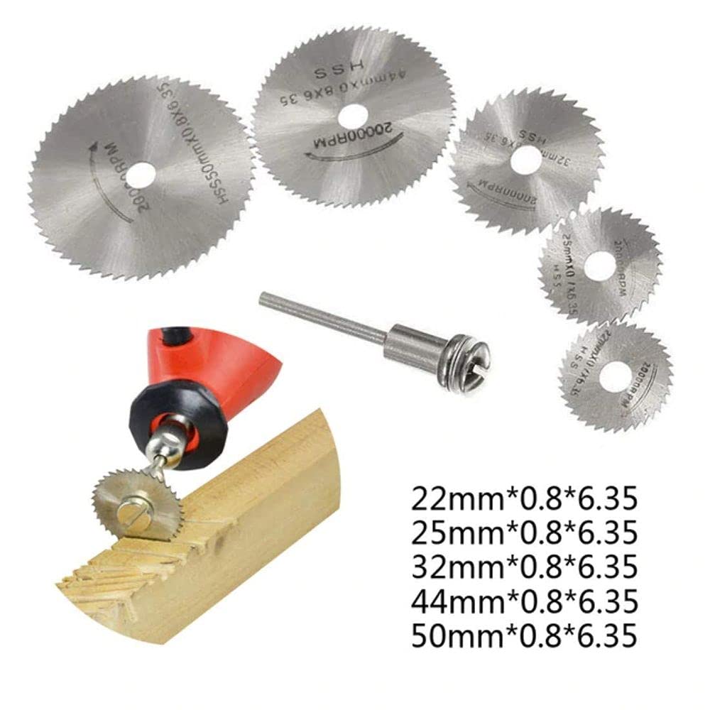 Diy Crafts 10230 8222 Hss Mini Wood Circular Saw Blade Cutting Blade Mandrel, Multicolor, 4 Piece 3