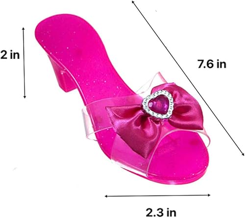 Miniatura 8 de Expressions - Juego de 6 zapatos de vestir para niñas pequeñas con tacones en bolsa de transporte, se adapta a zapatos de niños pequeños de 7 a 10,