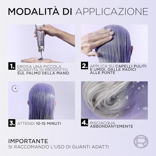 L'Oréal Paris - Cool Silver Argento Assoluto - trattamento ravvivante per capelli grigi Shampoo 114 ml unisex - 8