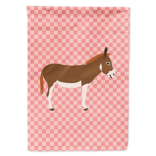Drapeau âne miniature de maison grand format imprimé rose multicolore - 2