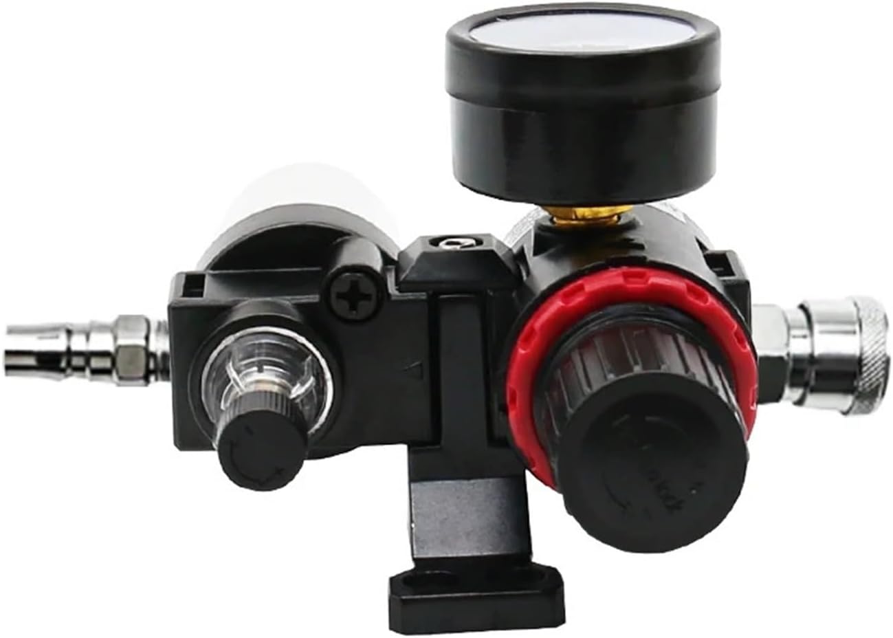 AFC2000 AFR2000+AL2000 G1/4 air Compressor Oil-Water Separator air Filter Pressure reducing Valve Regulator(PC 12mm Fitting)