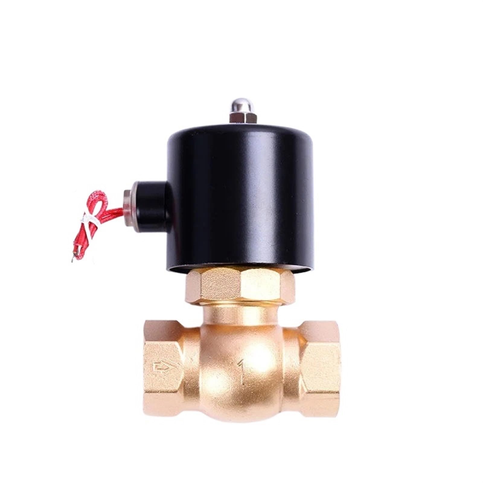 QRUYHBAJU 1" High Temperature Steam Solenoid Valve Normally Closed Brass Two Way Internal Thread Solenoid Valve 220V 110V 24V 12V(BSP-220VAC)