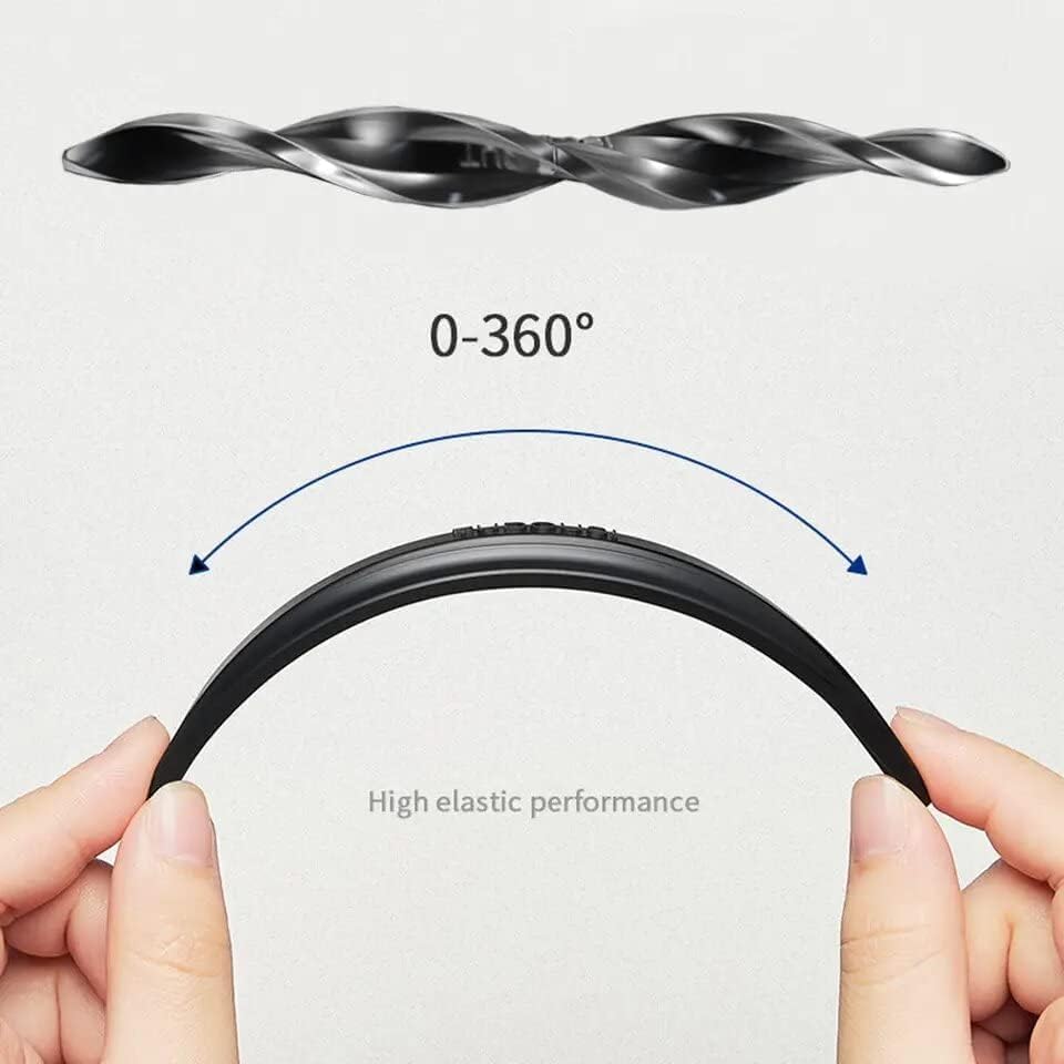 Image of Universal Rubber Car Bumper Protector Guard | Front & Rear Corner Anti Collision, Durable & Scratch Proof Strip | Fit for All Cars & SUV's | Set of 4 Pcs | Black