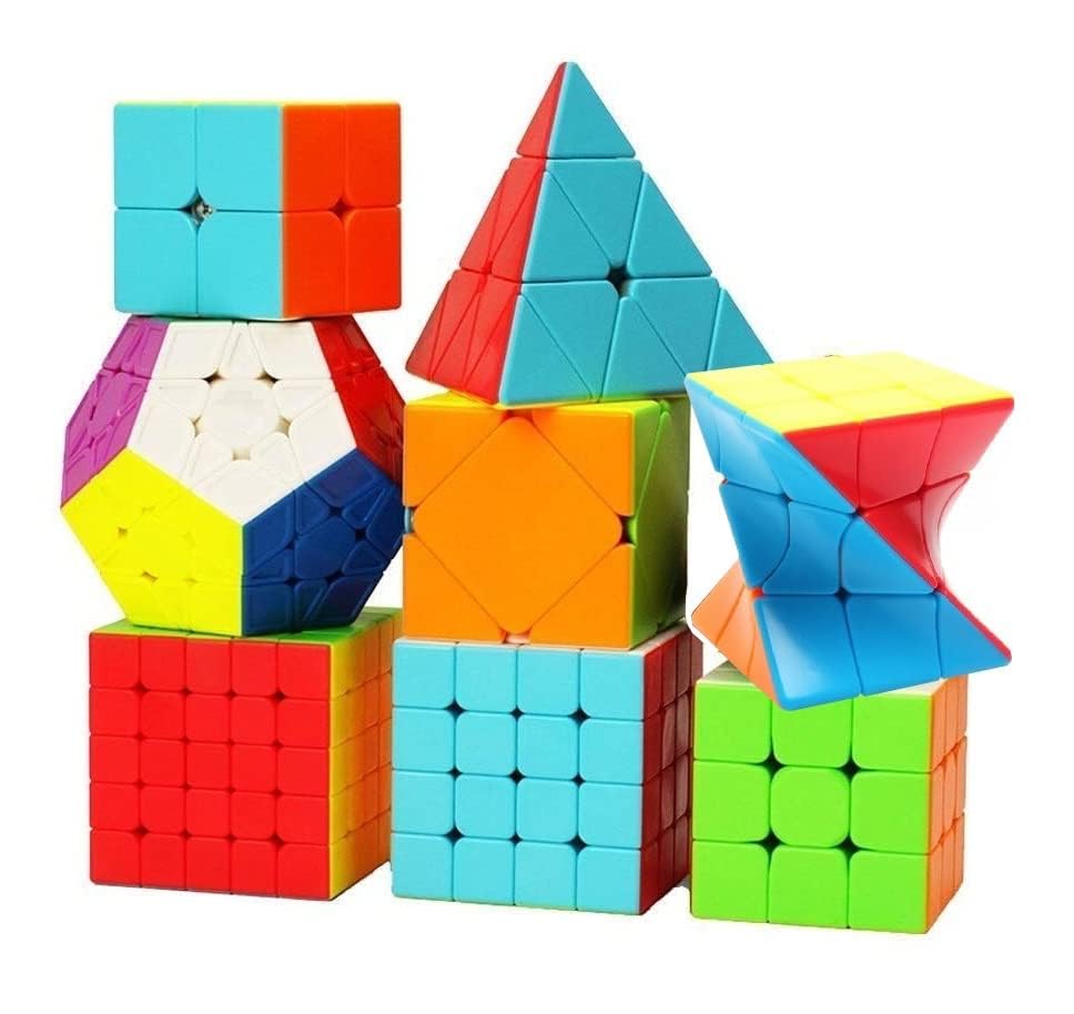 Buy QWICK CLICK Educational 8 Pack Magic Cube Set | 2x2, 3x3, 4x4