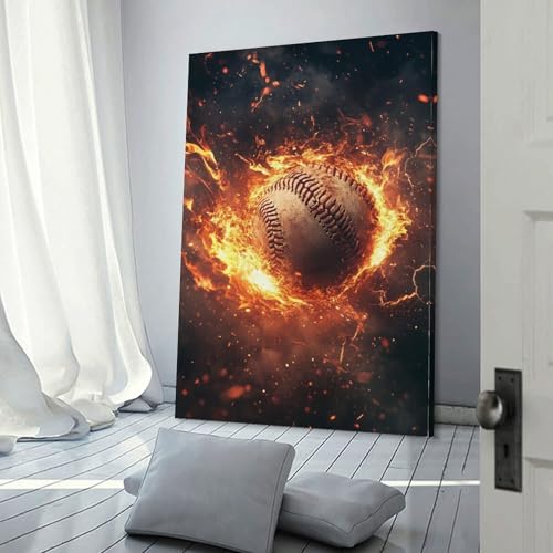 Tableau déco sport POLIUAWS pour habiller un grand mur vide de salon avec style