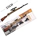 BYWL 1/3 Metal 98K Sniper Rifle Gun Aleación Arma de Acción Figura Artes Llavero Modelo de Juguete Prop Decoración Artesanal
