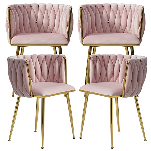 Nrizc Woven Dining Chairs Set of 4