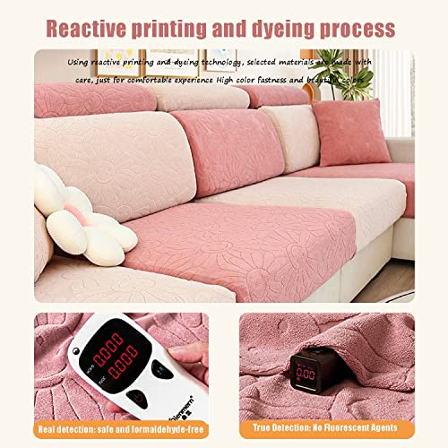 Stretch Couch Cushion Covers Sectional - Soft Flexibility Luxury Thick Jacquard Fleece Sofa Cushion Slipcovers Sofa Seat Cover Replacement With Elastic Bottom For Chair Cushion Couch,Grey,1 Seat Cover #TOP7