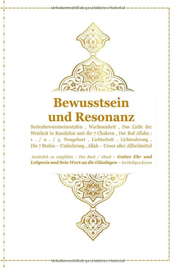 Bewusstsein und Resonanz - Höre und Schau !: Die Neuausrichtung : Licht und Glauben !