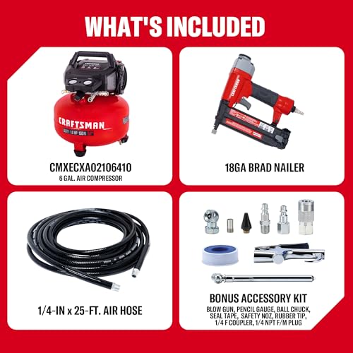 CRAFTSMAN 6-Gallon Pancake Air Compressor