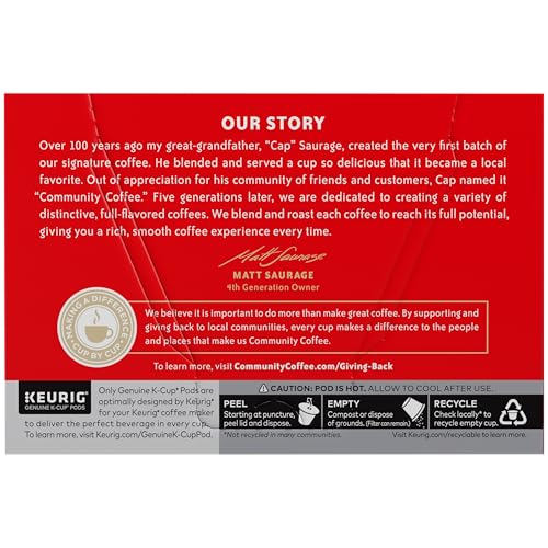 Image of Community Coffee First Light, 72 Keurig Coffee Pods, Light Roast, Compatible with all K-Cup Brewers, 12 Count (Pack of 6)