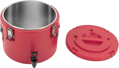 Miniatura 99 de DYNAMI Dispensador de bebidas aislado de acero inoxidable 304, dispensador térmico aislado de bebidas frías y calientes con grifo, para café, té