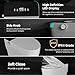 WITMYA Smart Toilet with Bidet Built In, One Piece Bidet Toilet with Auto Dual Flush, Foam Shield, Modern Elongated Tankless Toilet with Foot Sensor, Heated Bidet Seat, Warm Water & Dryer,LED Display