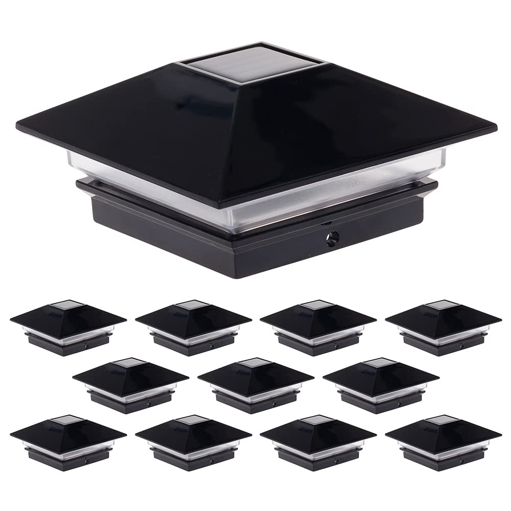 GreenLighting 12 Pack Gala Solar LED Post Lights Post Cap