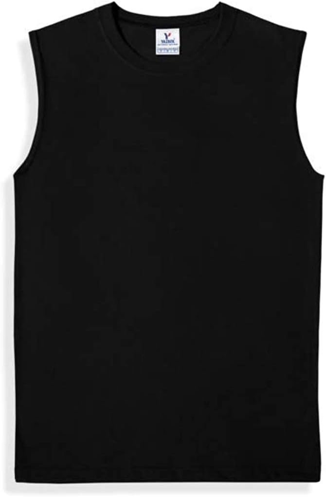 YazbekMen's Heavy Weight (5.9-Ounce) Crew Neck Sleeveless Muscle T-Shirt