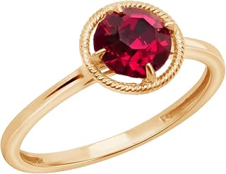 10k Gold Imported Crystal March Birthstone Ring (previously Amazon Collection)