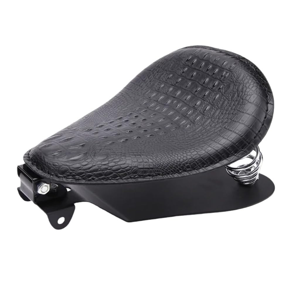 Asiento de cocodrilo para motocicleta Shadow 700 con base individual custom 8