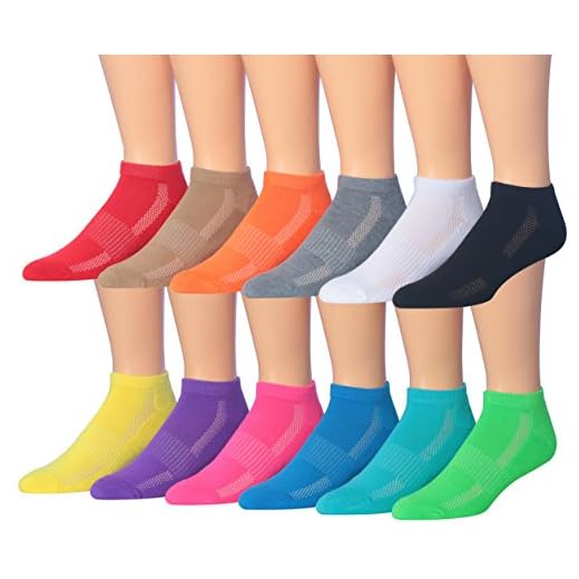James Fiallo Men's 12-Pairs Performance Low Cut Athletic Sport Socks MS12-12