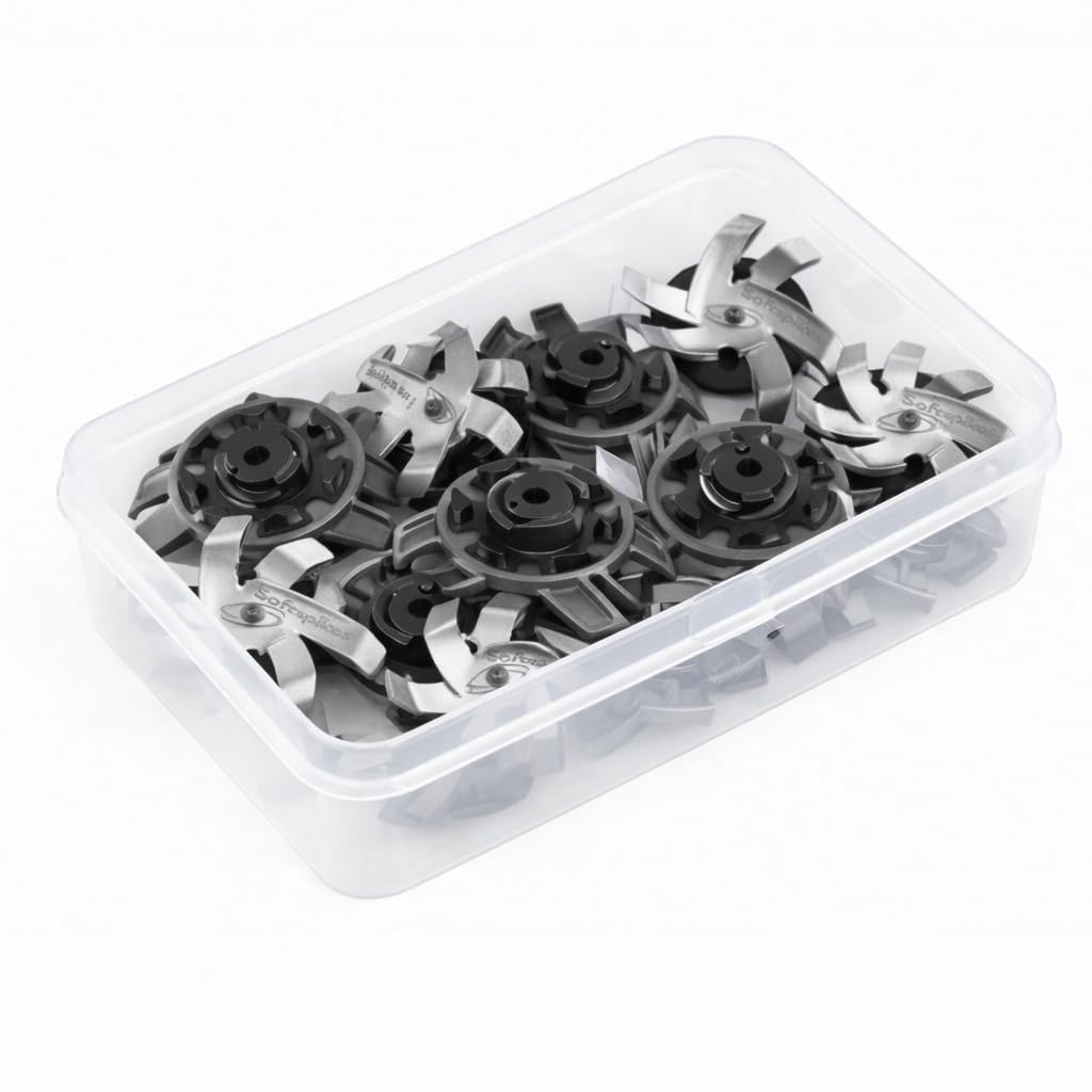 Grey 20-Pack Golf Shoes Replacement Spikes Cleats