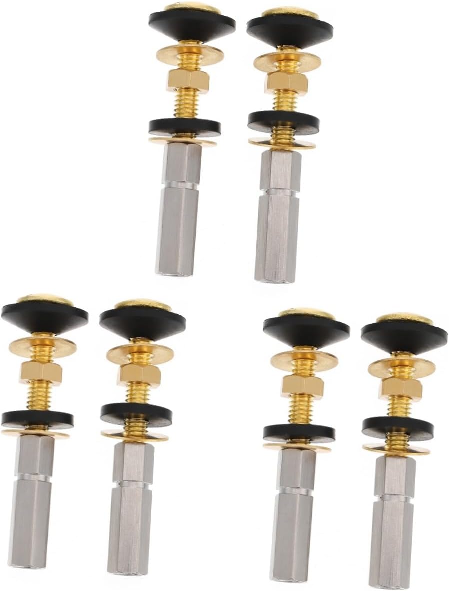 Uonlytech 6pcs Toilet Seat Screws Bolts for Installation Toilet Accessories for Secure Hinge Fixings and Replacement Parts