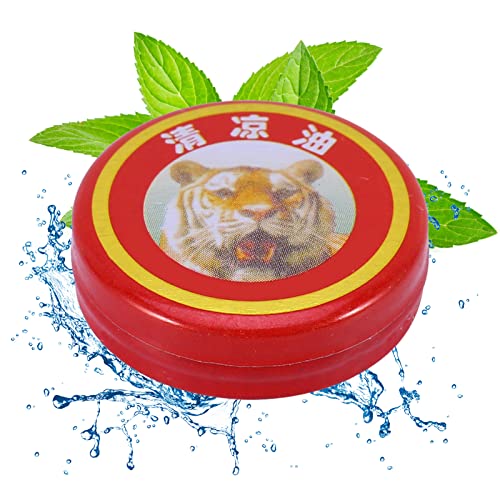 FILFEEL Tiger Essential Balm Ungüento refrescante rojo Dolor de cabeza Mareos fríos Bálsamo de aceite refrescante, picaduras de Insectos, mareos (1 pieza)