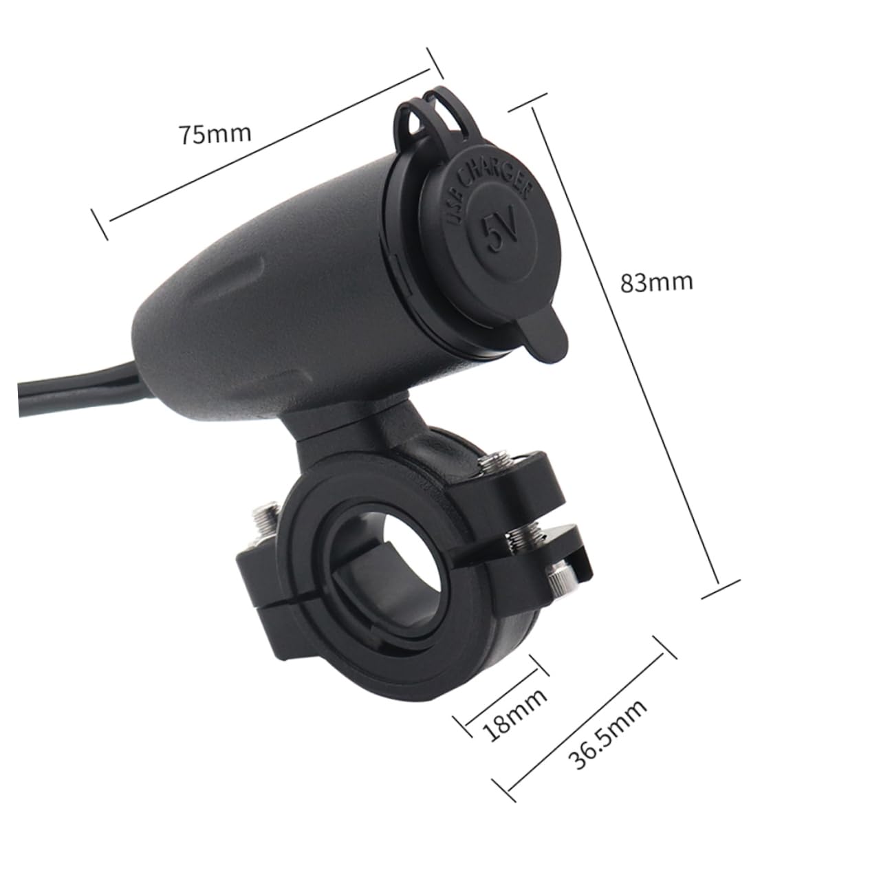 KOMBIUDA Caricabatterie Usb Per Caricatore Auto Dual Port 1.2m Cavo 12v-24v Adattatore Di Ricarica Compatibile Smartphone Elettronica