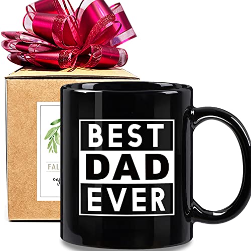 FALJIOK Best Dad Ever Father's Day Mug, Funny Gift for Dad
