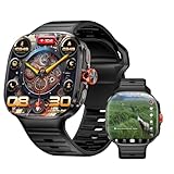 LOKMAT 4G SIM Card Android Smart Watch, 2.16'' AMOLED Large Screen 3GB+32GB Smartwatch for Men Women with Rotating Camera WiFi GPS, 1150mAh Fitness Activity Tracker Watch (Black)