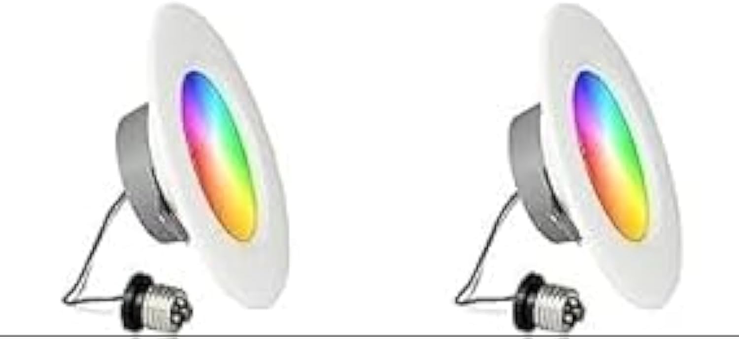 Matter Smart Downlight Kit RGBCW Works with Homekit& Alexa,Voice & APP Remote Control, Schedule & Timer,2 Pack (12W)