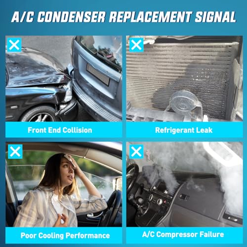 Nilight AC Condenser Compatible with Chrysler 300 2005-2010 2012 2014 Dodge Challenger 08-16 Charger 06-09, 12-16 Magnum 05-08 Air Conditioning A/C Condenser w Receiver Drier Replace# 3237, 5137693AA by Nilight - Image 9
