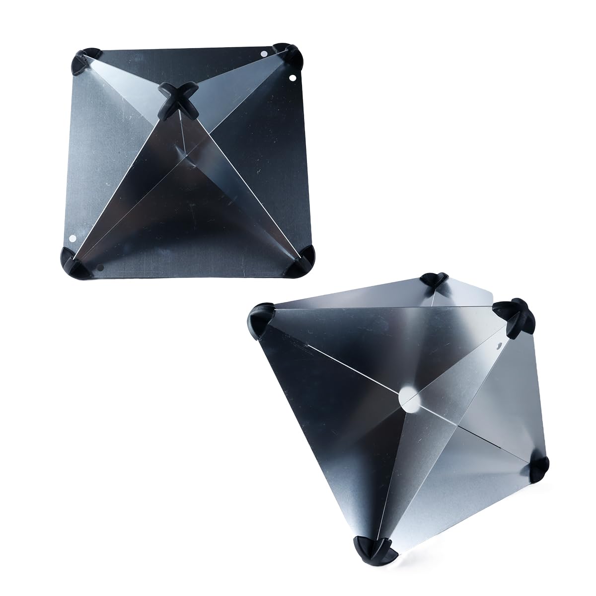 Ausi Réflecteur radar octaédrique marin 16x16 pouces pour voiliers Bateaux à moteur Réflecteur radar octaédrique en aluminium pour une visibilité améliorée