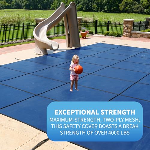 Blue Wave BWS360B 18-Ft X 36-Ft Rectangular In Ground Pool Safety Cover thumb #3