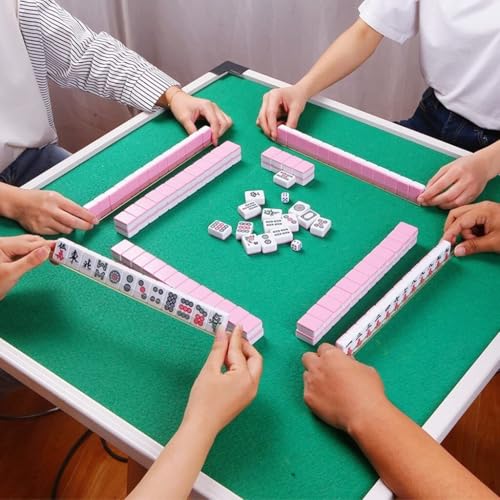 Mini Set de Mahjong Chino de Viaje con 144 Fichas y Accesorios miniatura 2