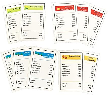 APOSTROPHE Games Create Your Own Opoly Board Game, Blank Game Board with Accessories, Blank Cards, Property Cards, 2+ Players - Image 5