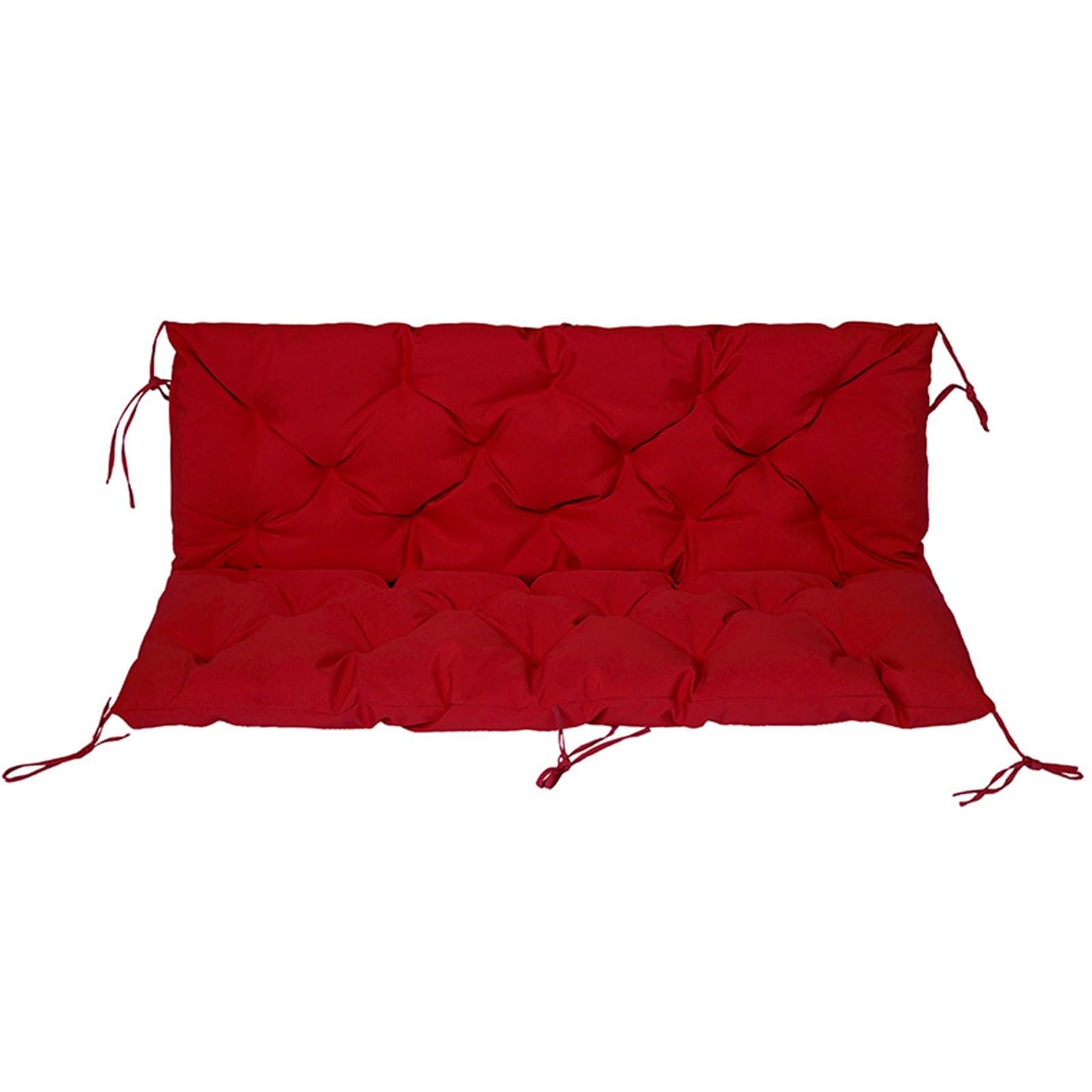 Swing Cushions Replacement, Outdoor Swing Bench Cushion with Backrest Thicken, Waterproof Porch Swing Cushions 2-3 Seater Outdoor Swing Cushions for Outdoor Garden Patio Furniture(Color 3,100cm)
