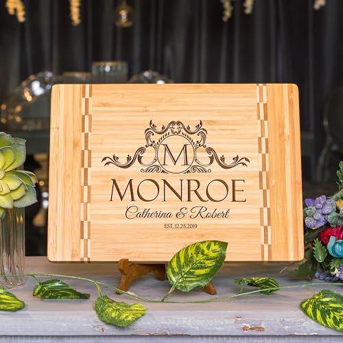 Tabla de cortar rectangular de bambú personalizada miniatura 6