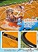 Slip and Water Slip，Slip Water Slide for Kids Backyard 17ft*3 Lane Orange,Summer Toys for Kids Outdoor with Sprinkler and 3 Bodyboards