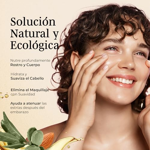 GoNaturals® Aceite de Almendras Dulces, 250ml - 100% Puro, Natural y Prensado en Frío - Aceite Corporal Hidratante Para Piel, Cabello, Uñas y Antiestrias Embarazo - imagen 3