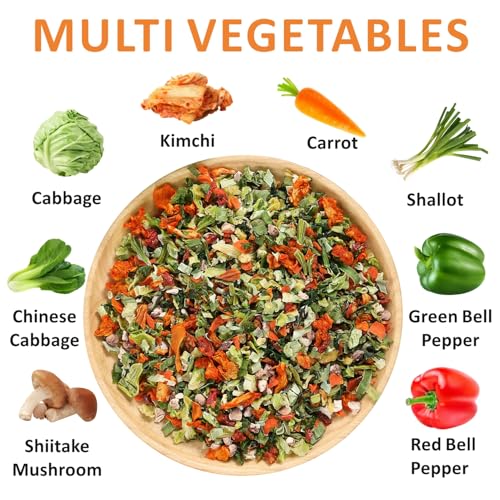 Image of Yimi Kimchi Mushroom Ramen Toppings, Dried Vegetables for Ramen Soup