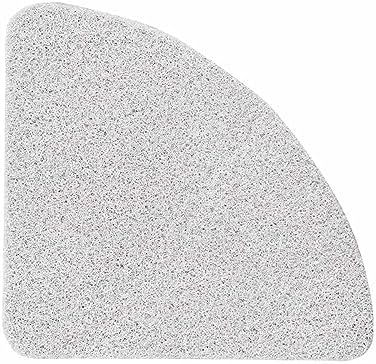 Loofah Bath Mat for Inside Shower & Bath Non Slip Anti Mould PVC Bath Mats for Bathroom Wet Shower Areas, Quick Drying (40 x 60 cm, White)