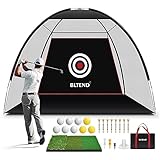 Bltend Golf Practice Hitting Net: 10x7ft Golf Practice Hitting Nets for Backyard Driving with Turf Mat for Outdoor Indoor Use Garage - Golf Driving Chipping Net for Golfing Swing Training with Target