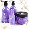 Luseta-Biotin-Collagen-Shampoo-Conditioner-Set-2-x-169oz-Thickening-for-Hair-Loss-Fast-Hair-Growth-Infused-with-Argan-Oil-to-Repair-Damaged-Dry-Hair-Sulfate-Free-Paraben-Free Luseta Biotin Shampoo and Conditioner for HairGrowth - Thickening Shampoo for Thinning Hair andHair Loss - Infused with Argan Oil to Repair DamagedDry Hair - Sulfate Free Paraben Free-2 x 16.9 fl oz